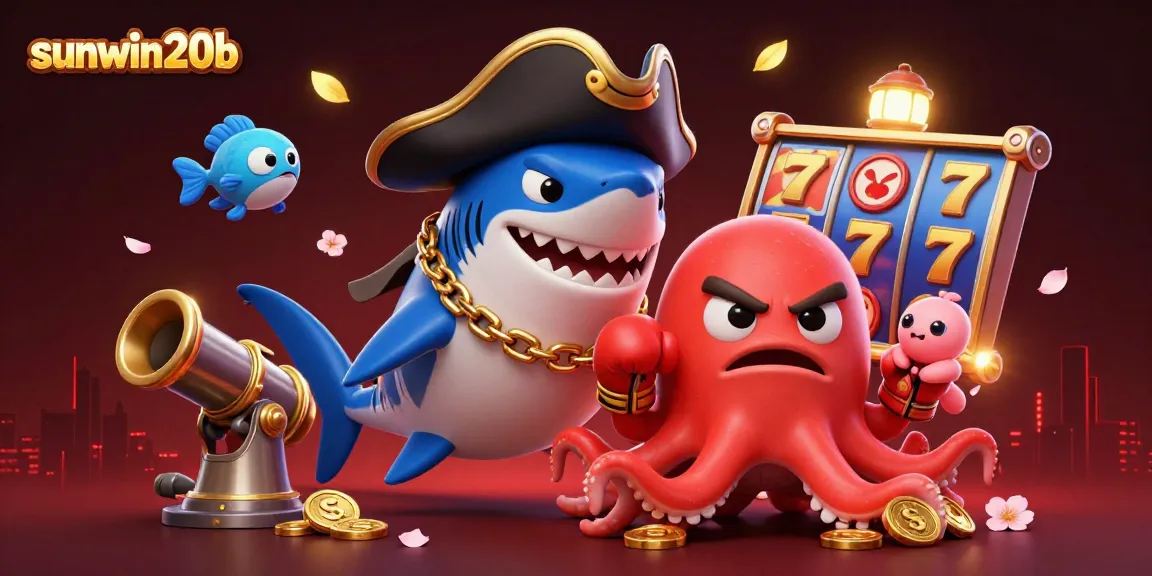 Experience thrilling underwater adventures with sunwin20b's dynamic fish games featuring cartoon characters and vibrant elements.