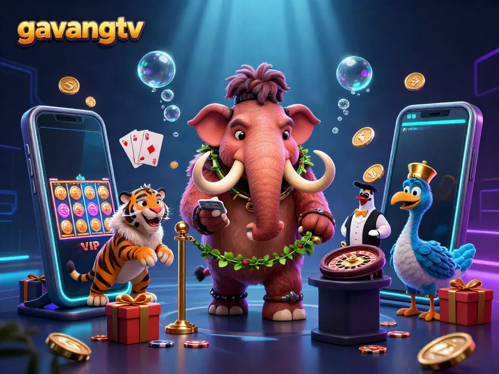 Experience high-stakes gambling at gavangtv with a woolly mammoth bouncer and vibrant slot action.