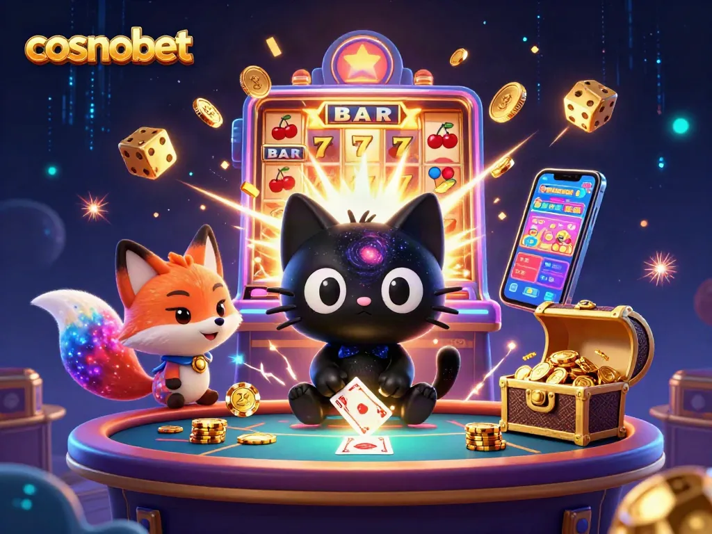 Spin and win at Cosmobet Casino with vibrant gaming fun and explosive bonuses.