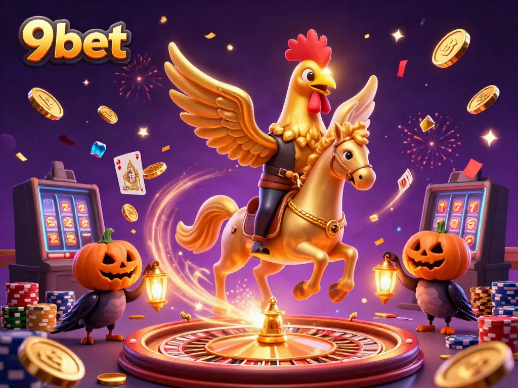 Experience the thrill of 9bet's live casino with vibrant 3D scenes of winning adventures.