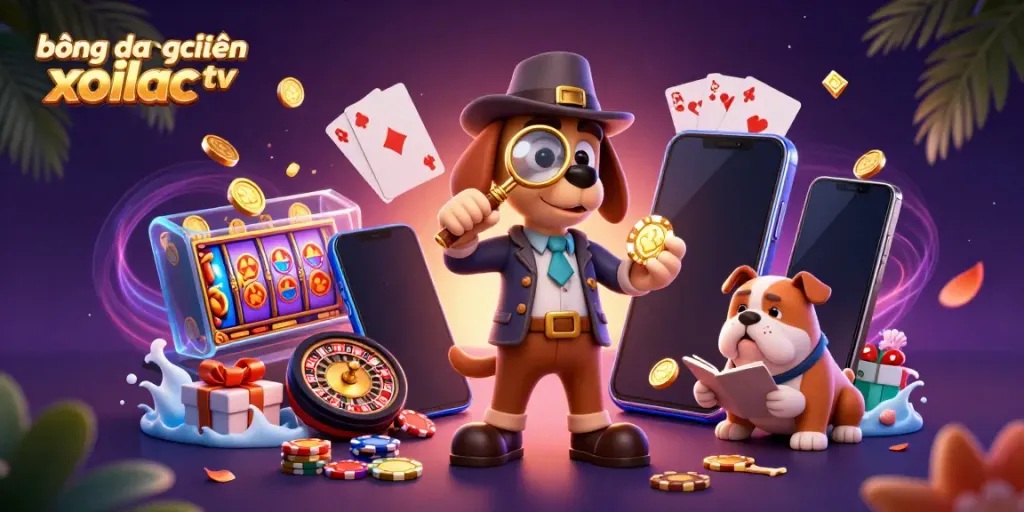 Experience bóng đá trực tuyến xoilac tv with a vibrant scene of gaming excitement and strategic betting elements.