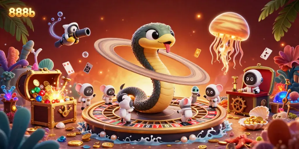 Experience the thrill of 888b with cosmic casino gaming and vibrant visuals.