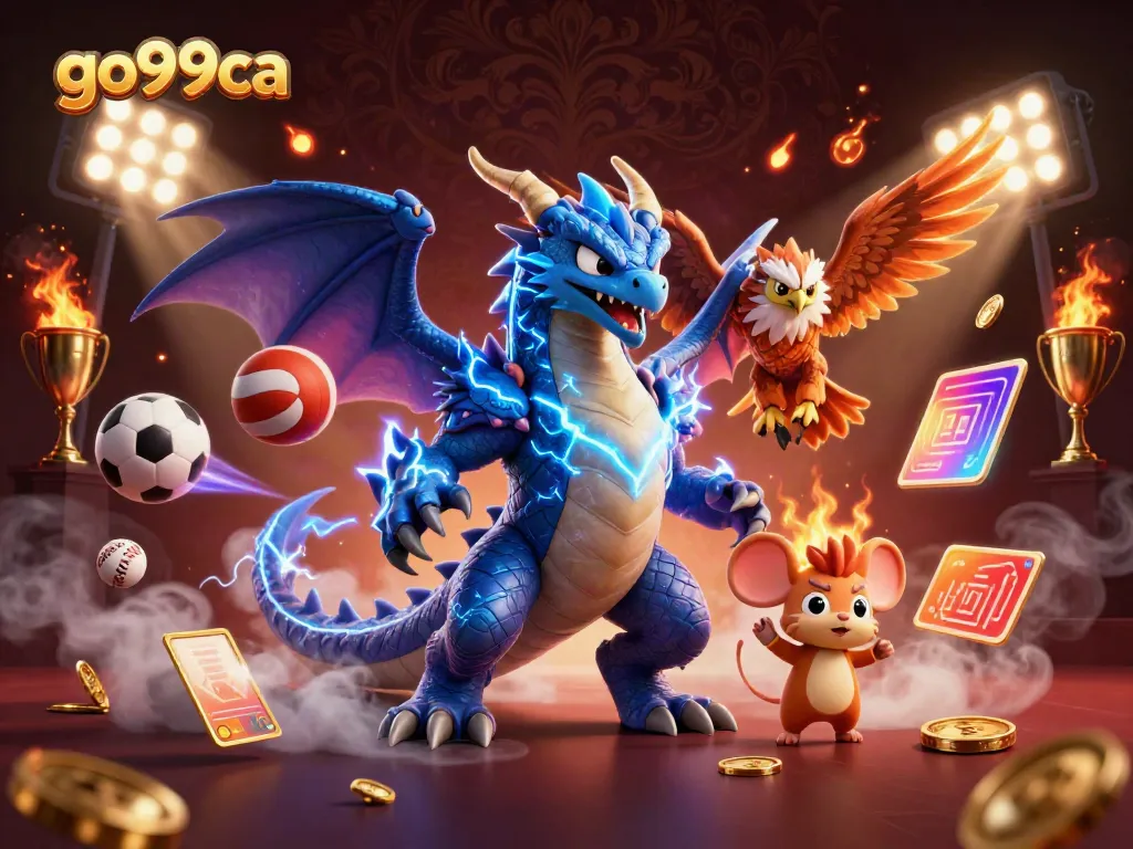Experience thrilling sports betting at go99ca with vibrant 3D characters and dynamic gaming elements.