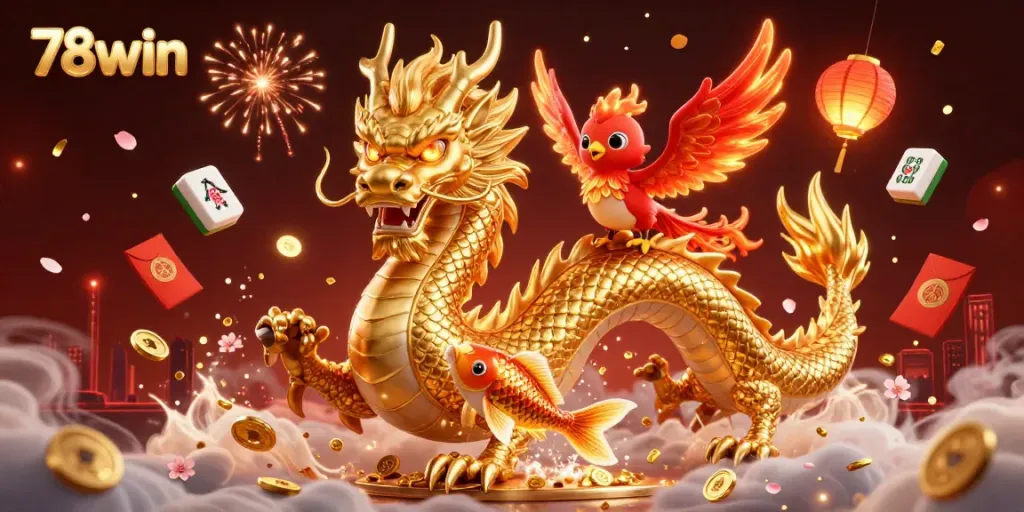 Engage in thrilling gameplay with 78win's exciting casino experience featuring vibrant characters and elements.