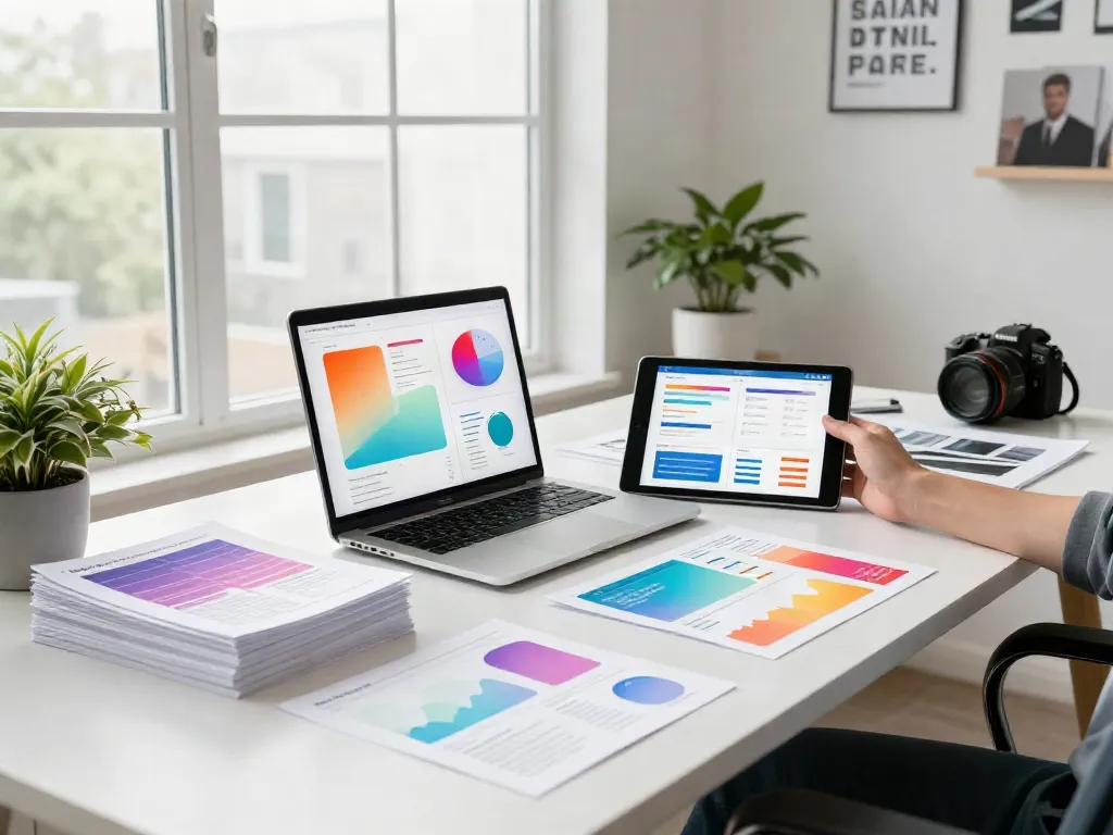 Dynamic workspace illustrating effective Paid Ads Management in a digital marketing agency.