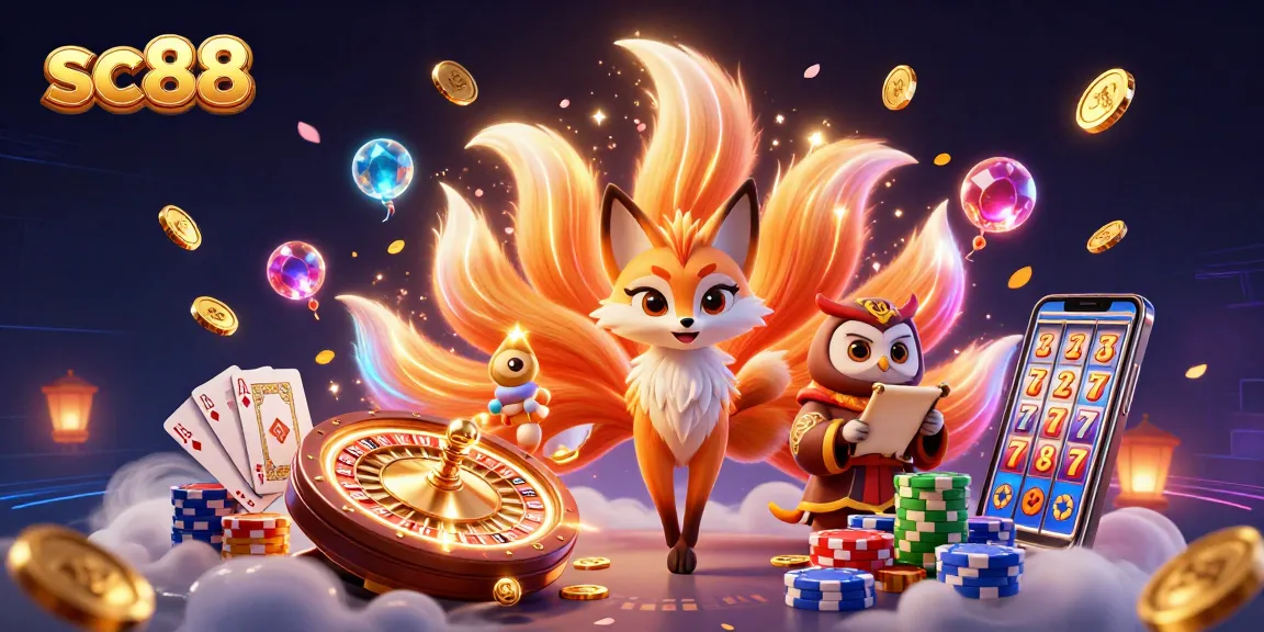 Experience thrilling gameplay at sc88 with a vibrant 3D casino scene showcasing winning elements.