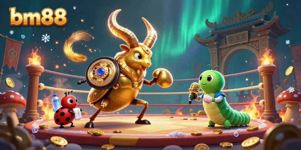 Experience thrilling gameplay at bm88 with vibrant characters and casino elements in a dynamic illustration.