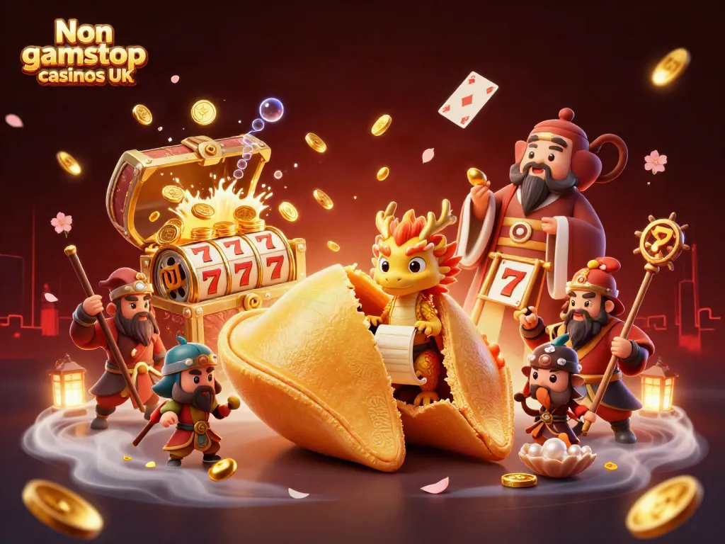 Engaging scene showcasing Non gamstop casinos UK with vibrant characters and gaming elements.