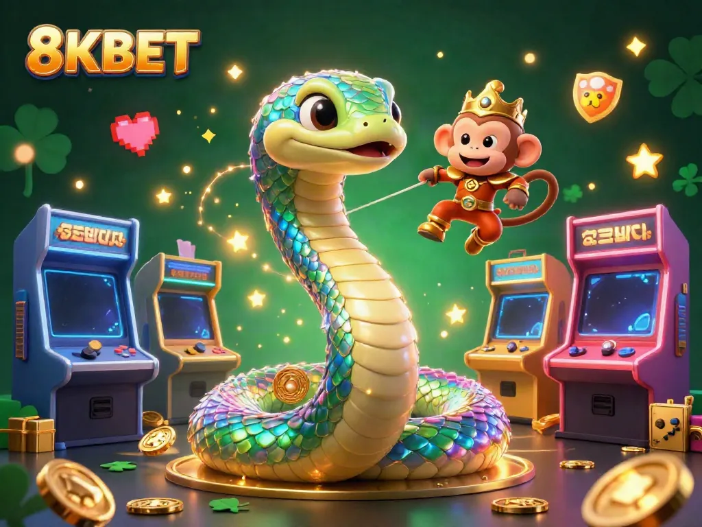 Engage in the vibrant world of 8KBET with a dynamic illustration of gaming excitement and colorful characters.