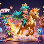 Engage with UFABET's thrilling slots experience featuring colorful mermaids and dynamic game elements.