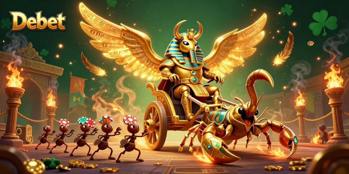 Engage in thrilling casino action with Debet, featuring vibrant characters and rich elements.