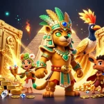 Engage with tai game iwin dynamics in a vibrant casino scene featuring ancient treasures.
