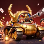 Experience the thrill of 188bet in this vibrant casino scene with confetti and gold coins.
