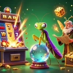 Engage with me99's thrilling slot experience featuring characters exploring a vibrant casino world.