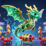 Join the adventure at FLY88, where emerald dragons and treasure chests meet colorful slot machines.