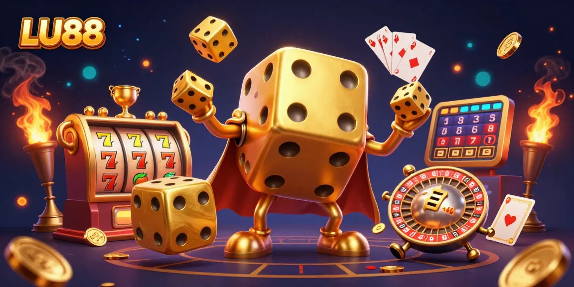 LU88 brings the thrill of golden dice and slot reels in a vibrant casino world.