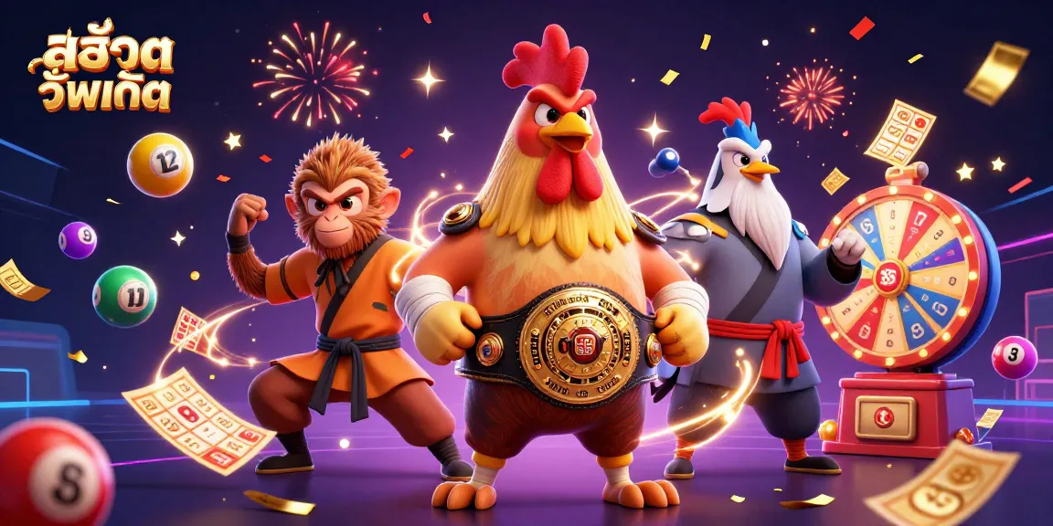 Experience สล็อตอัพเดท with dynamic characters and exciting game elements in a vibrant casino scene.