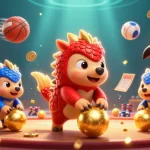 Visualize a strategic play with keo nha cai 5 featuring animated pangolins, dynamic sports elements, and vibrant details.