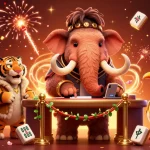 Experience the excitement of go88app with a dynamic casino scene featuring cartoon characters and gaming elements.