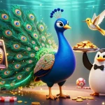 Experience thrilling gameplay at vipwin with vibrant slot machines and engaging characters in a colorful digital scene.