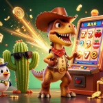 Experience the excitement of Trang Chủ Nk88 with vibrant casino elements and engaging characters.