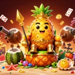 Experience the excitement of OPEN88 with a vibrant 3D casino scene featuring fun characters and game elements.