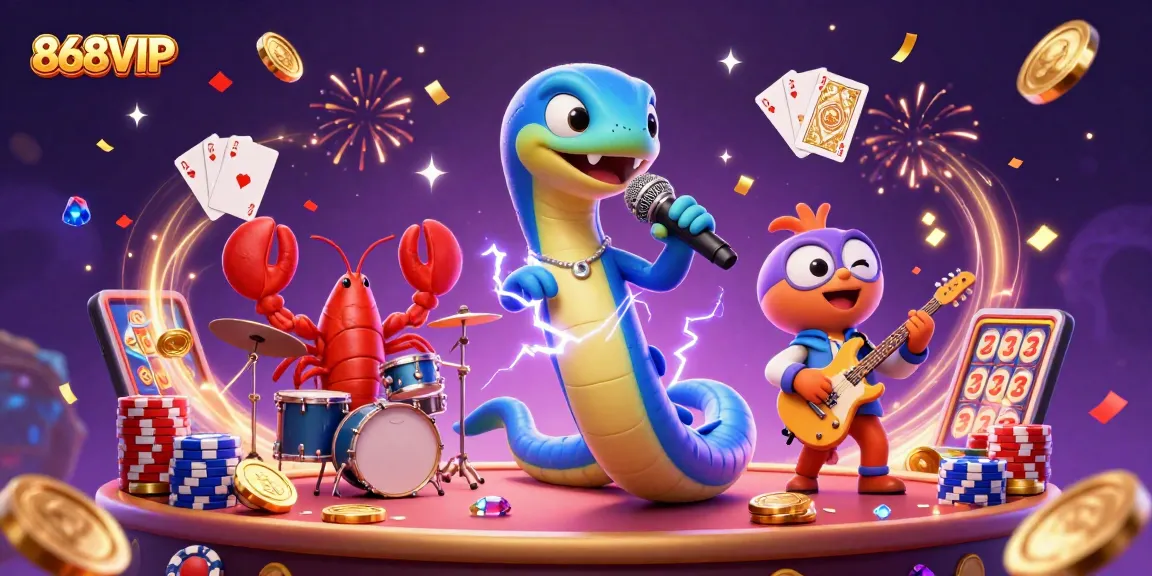 Join the excitement at 868VIP with vibrant casino elements and stunning underwater characters.