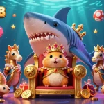 Experience HITCLUB through an enchanting 3D illustrated casino scene featuring a golden hamster king and playful game elements.