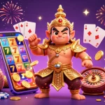 Experience exciting game play with okfun showcasing vibrant characters and dynamic casino elements.