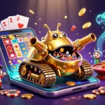 Experience the excitement of gaming at 78Win with a vibrant casino scene featuring a golden beetle tank!
