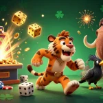 SOCOLIVE brings excitement to players with a vibrant prehistoric casino scene filled with jackpots and game elements.