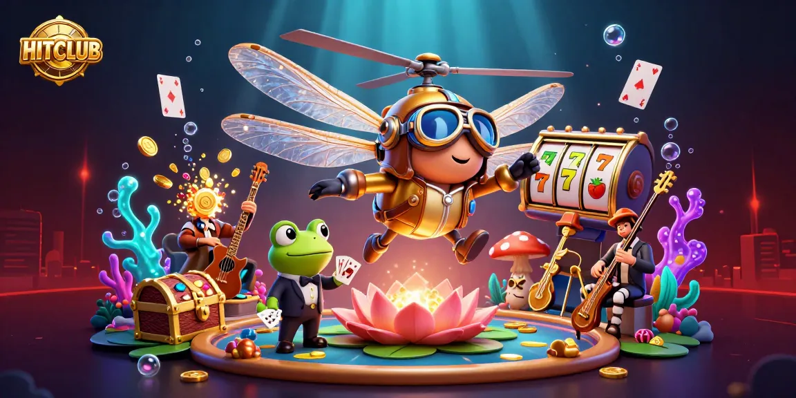 Engage and win with HITCLUB at this vibrant casino scene featuring dynamic characters and thrilling action.