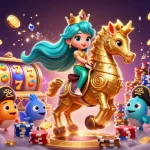 Experience the excitement of nổ hũ 789win with this vibrant 3D casino illustration featuring a mermaid and jackpot symbols.