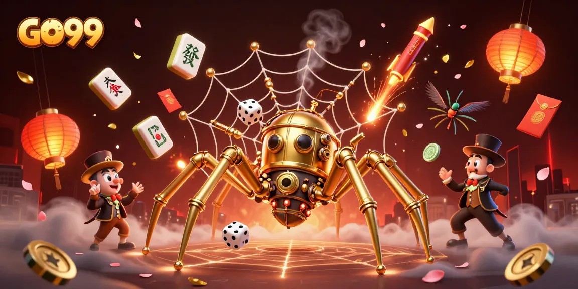 Experience GO99's vibrant atmosphere with steampunk characters and rich casino elements.
