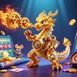 Engage in exciting gameplay with kuwin's vibrant dragon-themed casino adventure.