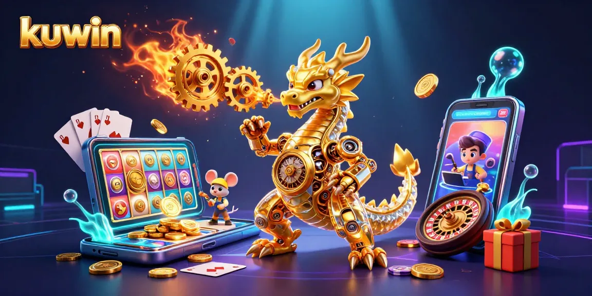 Engage in exciting gameplay with kuwin's vibrant dragon-themed casino adventure.