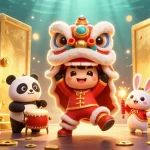 Bet88 rewards gamblers with vibrant treasures and characters in a lively casino scene.