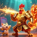 Engage in thrilling gameplay with FIVE88 as dynamic characters enrich this vibrant casino scene.