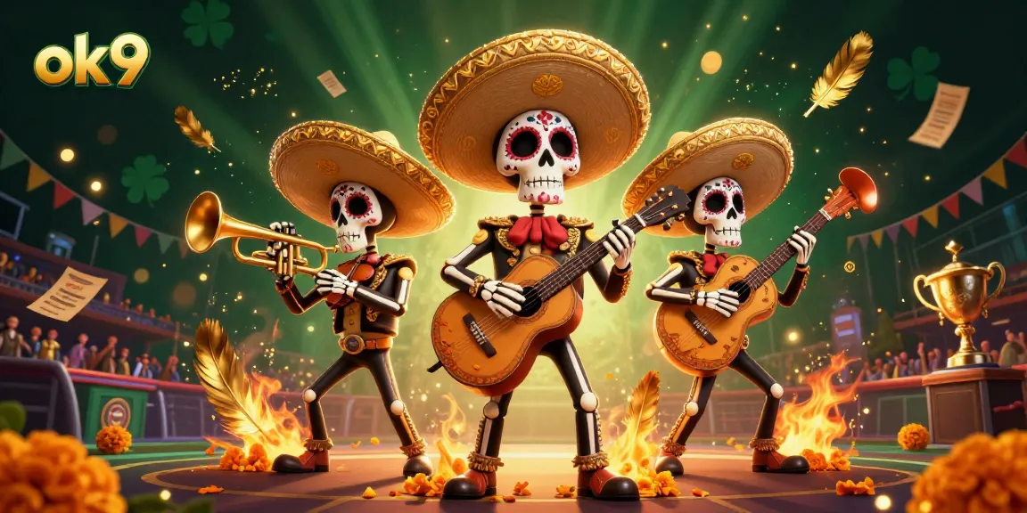Join the action at ok9 with a lively mariachi band celebrating sports betting excitement.
