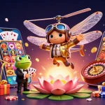 Experience thrilling action with dabet39's vibrant casino scene featuring dynamic characters and games.