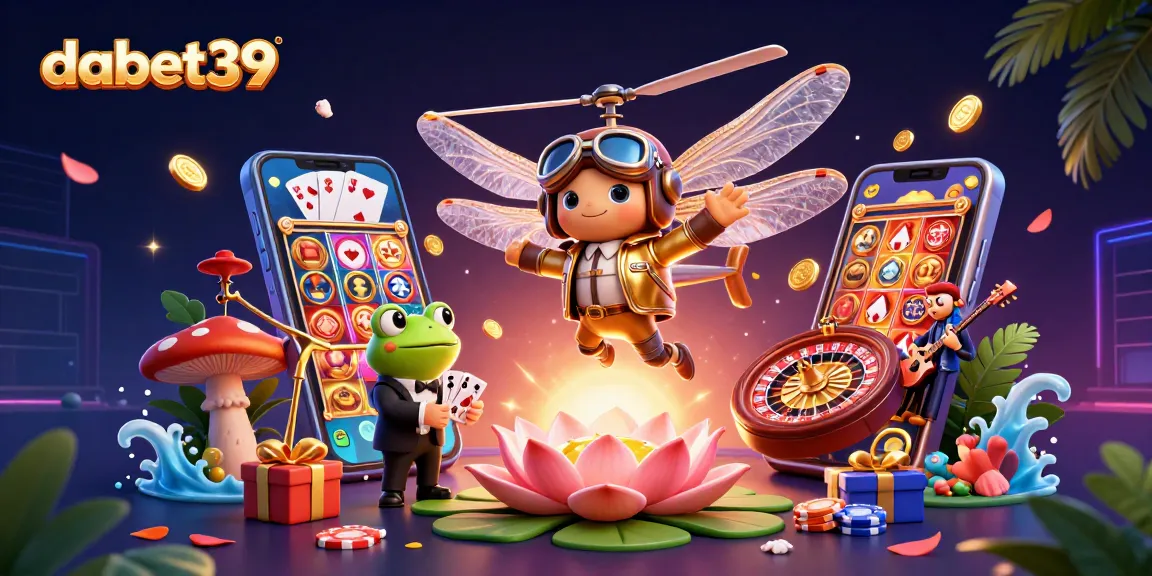 Experience thrilling action with dabet39's vibrant casino scene featuring dynamic characters and games.