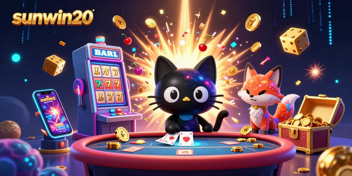 Experience magical gameplay with sunwin20 at a cosmic casino, featuring vibrant characters and exciting game elements.